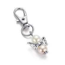 Angel Keychain Favors Thank You Gifts Bulk 20Pcs Guardian Angel Key Chains with Organza Bags Thank You Cards Guest Return Gift for Girl Boy Baptism Baby Shower Wedding Birthday Party - 白色 - 查看 7