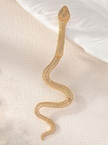 1 Pair Snake Serpent Front & Back Stud Statement Earring for Women