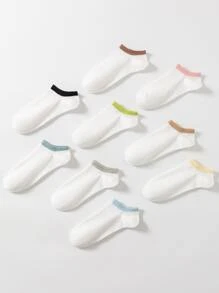 جوارب 9 ل الوان متجانسة برغي