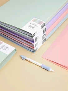 1 thư mục tệp nhiều lớp màu đồng nhất - Màu Hồng baby - Xem 7