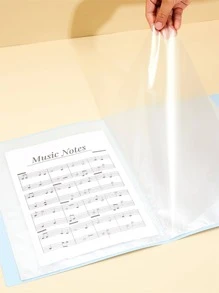 1 件纯色多层文件夹，返校，学校用品 - 綠色 - 查看 6