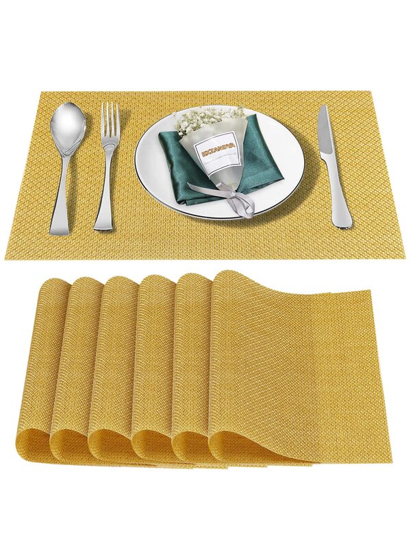 Placemats for Dining Table Set of 8, Heat and Stain Resistant SHEIN USA