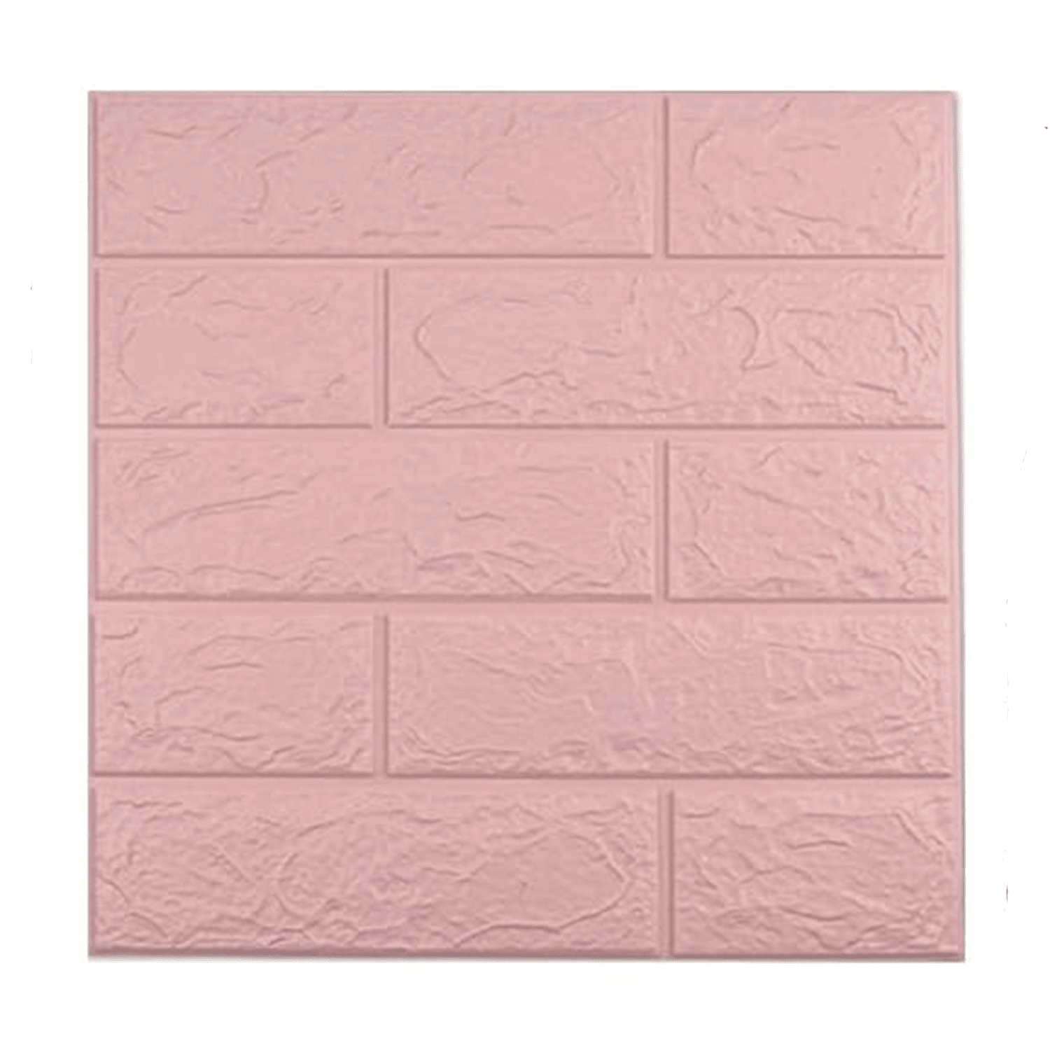 15/20 sheets Pink DIY 3D Wall Stickers, Imitation Brick Bedroom