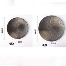 1pc Black Matte Ceramic Dinner Plate For Home Use, Western Style - Black - View 10