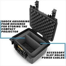 Travel Case for Samsung The Freestyle Smart Projector SP-LSP3BLAXZA - Case Only - Black - View 3