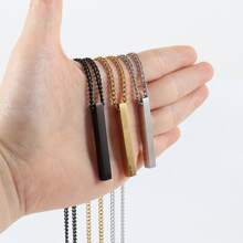 吊墜項鍊男士不銹鋼鏈條樣式項鍊適合男士