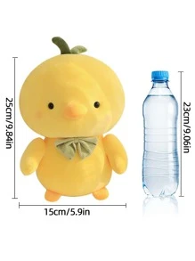 1pc Cartoon Duck Design Pet Plush Toy - Yellow - View 3