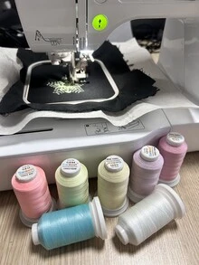 Polyester Sáng Chỉ thêu , - GE02 - Xem 5
