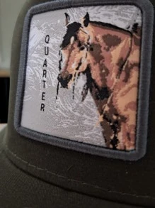 Gorra Semicurva Dream Rancho Con Parche De Caballo Calidad Premium - Marrón - Ver 3