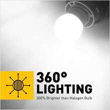 1003 BA15S LED Bulbs Projector replacemENTt for Back Up Reverse Lights - White - View 6