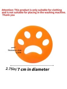 1入組爪設計隨機矽膠棉絨刷創意卡通可愛脫毛工具適用於尼龍和羊毛布