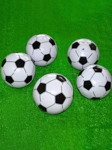 1 pieza Juguete inflable balón de fútbol , playa deportivo - Blanco - Ver 6