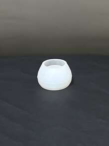 DIY 微型圆形罐硅胶模具水钻戒指和珠宝收纳碗石膏装饰品环氧树脂蜡烛制作模具 - 白色 - 查看 6