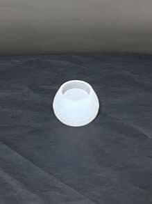 DIY 微型圆形罐硅胶模具水钻戒指和珠宝收纳碗石膏装饰品环氧树脂蜡烛制作模具 - 白色 - 查看 4