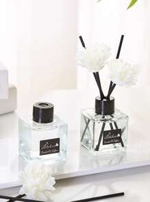 1瓶50ML方形玻璃瓶香氛精油適用於家庭香氣+香氛擴散器棒 - 桂花 - 查看 1