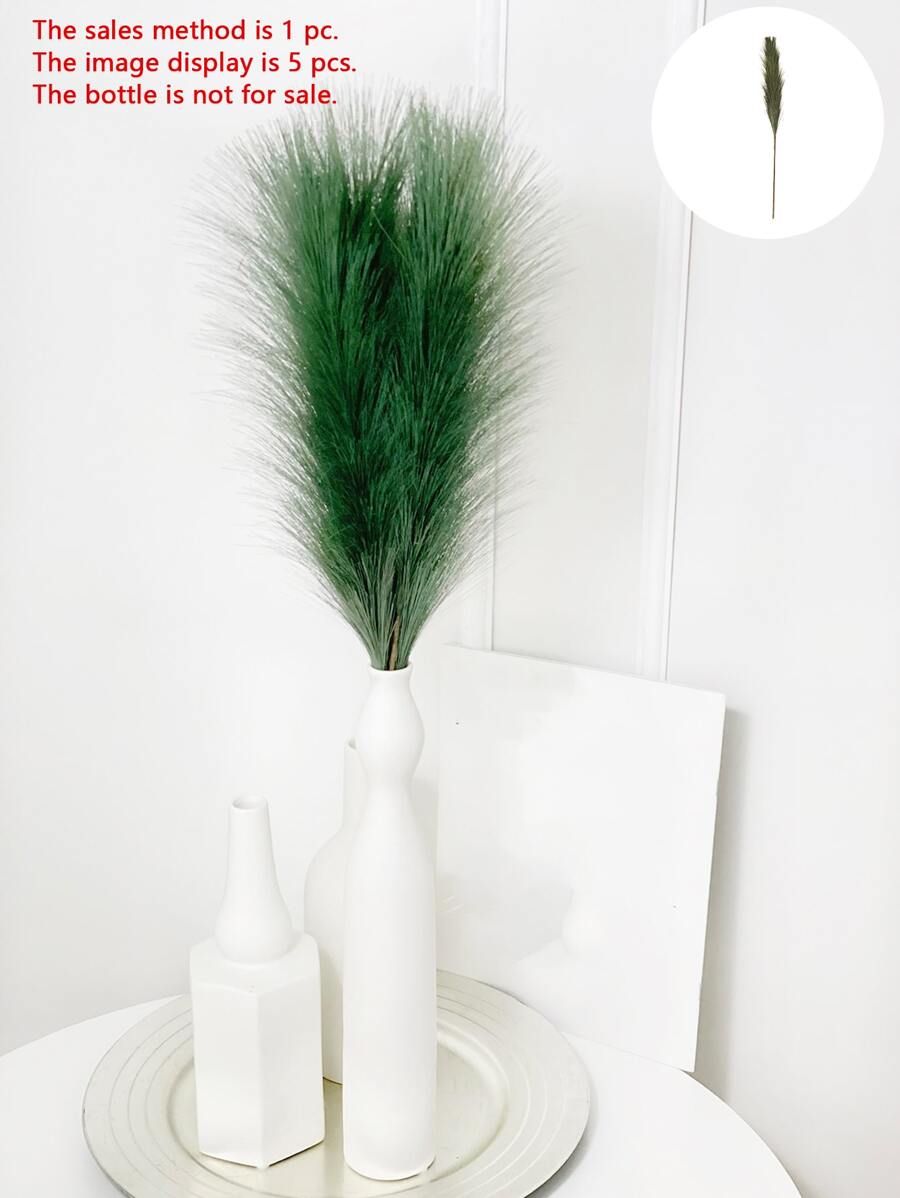 1件/6件/10件/12件丝绸布人造羽毛香蒲婚礼派对节日生日场景装饰拍照道具高品质家居装饰 - 軍綠色 - 查看 1