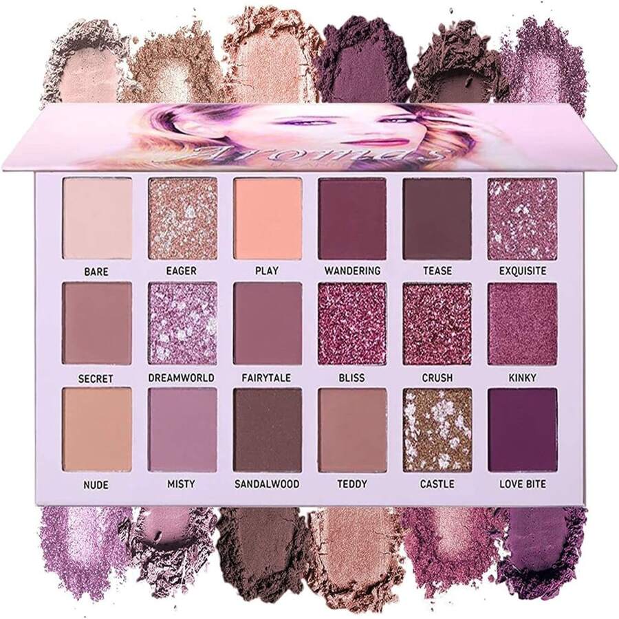 beauty glazed 18 Colors Aromas New Nude Eyeshadow Palette Long Lasting Multi Reflective Shimmer Matte Glitter Pressed Pearls Eye Shadow Makeup Pallet - Nhiều màu - Xem 1