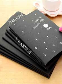 creativo dibujo Cuadernos con vacío negro , Bloc , Bloc de dibujo para estudiantes - Negro - Ver 5