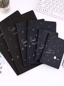 creativo dibujo Cuadernos con vacío negro , Bloc , Bloc de dibujo para estudiantes - Negro - Ver 4