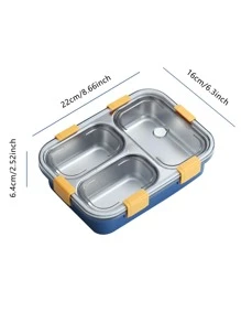 1入組隨機色便攜304不銹鋼便當盒帶,刀具,和防漏蓋 - 彩色 - 查看 8