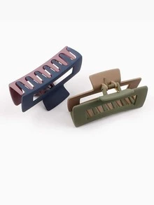 Fengshang Jewlery Co.,Ltd 女士白黑雙面抓夾 髮夾 大後頭抓夾