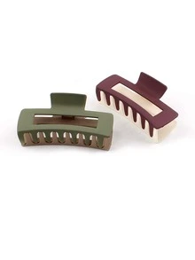 Fengshang Jewlery Co.,Ltd 女士白黑雙面抓夾 髮夾 大後頭抓夾