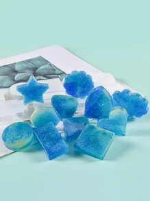 1pc Diy Keychain Pendant Silicone Mold Set For Jewelry Making, Including Resin Mold For Circular And Rectangular Pendants, With Crystal Epoxy Moulds For Decoration - White - View 3