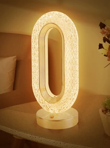 LED水晶檯燈,觸控,3級亮度,USB可充電小燈,室內裝飾小夜燈,合適的適用於臥室,床側,客廳,餐飲&禮物(金色) - 金色 - 查看 1