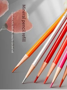 48PC, 48/36/24 Color Professional Colored Lead Set, Oil-Based Colored Pencil Set, Art Professional Paintbrush, Hand Drawn Sketch Painting, Beginner Specific Colored Pencil Painter Sketch Pencil, Gift For The Beginning Of The School Season, - Multicolor - View 9