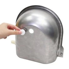 Stainless Steel Automatic Dog Waterer Bowl with Float Valve and 1M Hose(one end 3/4''), Livestock Waterer for Dog Goat Cattle (with Drainage Hole) - Silver - View 5