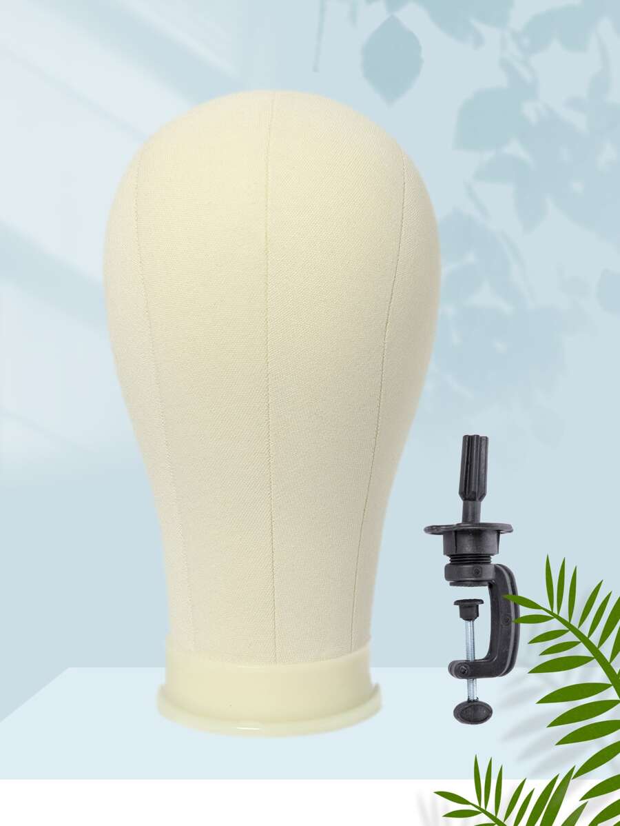 Wig Head 22Inch Wig Stand With Mannequin Head Canvas Block Wig Head And Stand For Wig Making Styling Model, Halloween - White - View 1