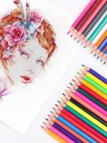 1set Mixed Color Drawing Pencils - Multicolor - View 1