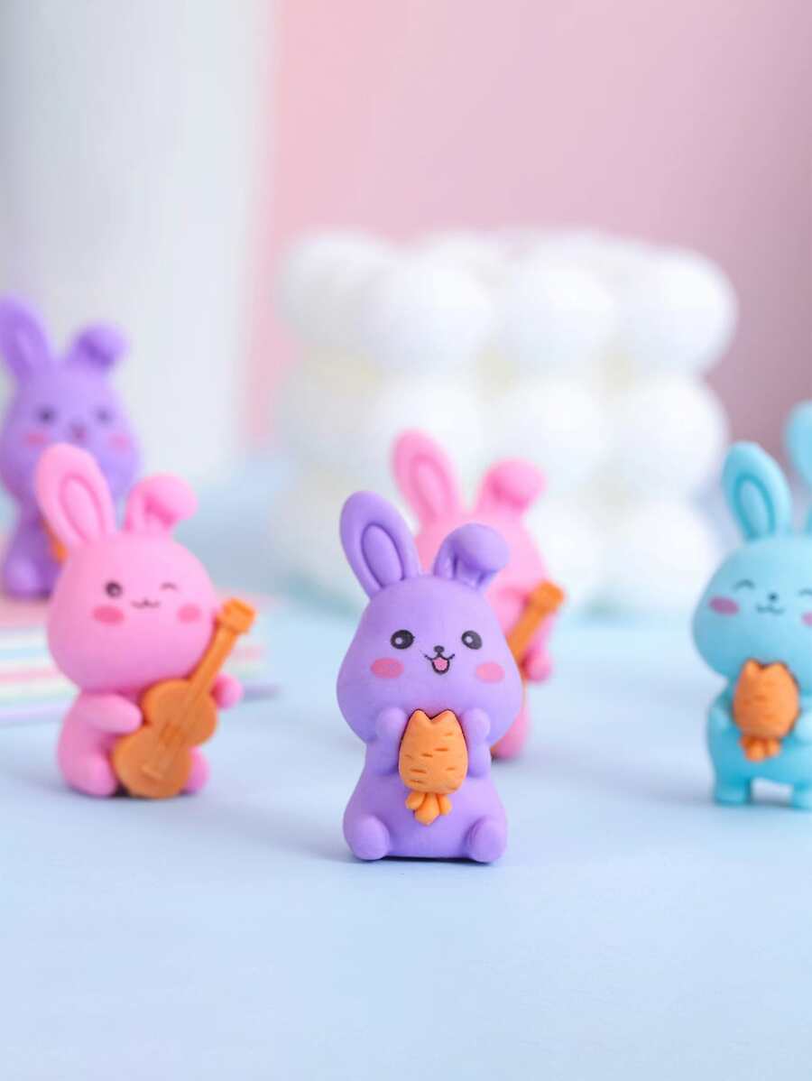 3pcs Cute Rabbit Shaped Erasers SHEIN USA