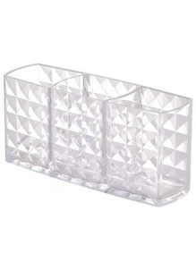 透明化妆刷收纳盒，1 件多功能化妆刷烘干机大容量收纳架，托盘支撑展示适用于梳妆台、浴室台面、橱柜，可容纳眼线笔/唇笔、唇彩、眼线液、口红、眼影、遮瑕膏、房间、家居、卧室、浴室、房子、粉色房间、客厅装饰、旅行用品、礼品袋、送给妈妈、爸爸、男士、朋友、老师、生日、婚礼、书桌、架子、配件、礼品盒、有趣的礼物、存储、化妆刷架 - 無色 - 查看 4