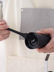 手動咖啡研磨機,細至粗的可調性,攜帶式espresso研磨機,適用於戶外露營或旅行咖啡豆研磨,方便易用的手搖咖啡研磨機,咖啡豆研磨機帶有可調節的設置 - 黑色 - 查看 6