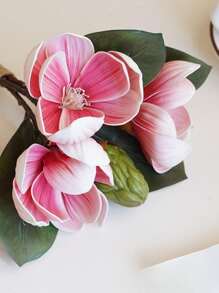 Artificial Orchid Flowers  Fake Orchids For Home Office Wedding Table Centerpiece For Wedding Decoration, Valentine'S Day Decor, Birthday Decor, Anniversary Decor, Holiday Decor, Graduation Decoration, Party Decor Supplies - 粉色 - 查看 2