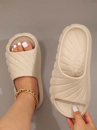 女士輕便防滑浴室拖鞋，靜音軟底臥室拖鞋