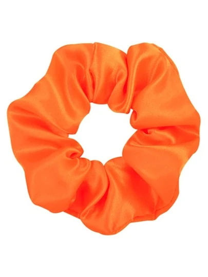 1pc Satin Solid Color Casual Scrunchies Hair Tie Scrunchy Hair Ties Ponytail Head Accessories Elastic Band
