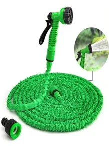 Manguera Expandible para Jardin con Pistola Aspersor Retractil de 30 Metros - Verde - Ver 7