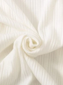 Hibobi Body liso con volantes para bebé niña - Blanco - Ver 4