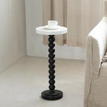 COZAYH Mesas Pedestal - En blanco y negro - Ver 2