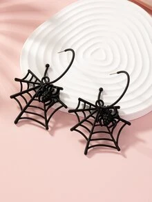 時尚哥特式蜘蛛懸垂耳環合適的適合女士 - 萬聖節耳墜 - 查看 5
