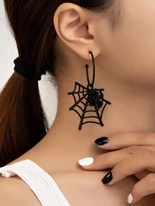 時尚哥特式蜘蛛懸垂耳環合適的適合女士 - 萬聖節耳墜 - 查看 7