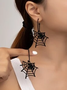 時尚哥特式蜘蛛懸垂耳環合適的適合女士 - 萬聖節耳墜 - 查看 8