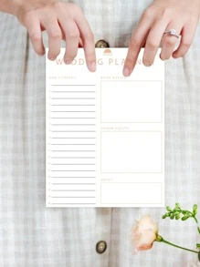 BUBU Lễ cưới Người dự định - Bao gồm Danh mục Và Khách mời Đối với Cô dâu Và Chải ngựa , Kế hoạch Của bạn Hoàn hảo Lễ cưới - trắng - Xem 4