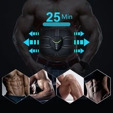 Rechargeable Abdominal Muscle Stimulator, Ems Abs & Arm Trainer Equipment, Professional Gear Muscle Electric Stimulator For Home Gym Workout Body Massaging Device - Black - View 4