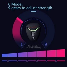 Rechargeable Abdominal Muscle Stimulator, Ems Abs & Arm Trainer Equipment, Professional Gear Muscle Electric Stimulator For Home Gym Workout Body Massaging Device - Black - View 2