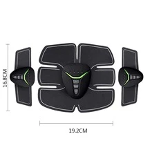 Rechargeable Abdominal Muscle Stimulator, Ems Abs & Arm Trainer Equipment, Professional Gear Muscle Electric Stimulator For Home Gym Workout Body Massaging Device - Black - View 6