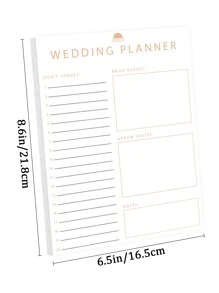 BUBU Lễ cưới Người dự định - Bao gồm Danh mục Và Khách mời Đối với Cô dâu Và Chải ngựa , Kế hoạch Của bạn Hoàn hảo Lễ cưới - trắng - Xem 3