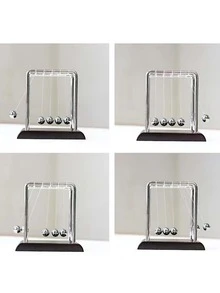 1 pieza de newton cuna de metal artesanía regalo , innovador Adorno para casa , de plástico Base - Negro - Ver 4